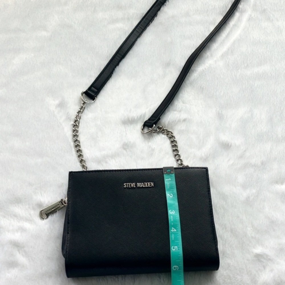 Like New Steve Madden Black Crossbody Double Sided Wallet Purse - Picture 4 of 11